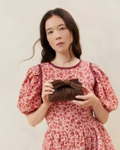 Loeffler Randall Rochelle Mocha Mini Bow Clutch 11 Loeffler Randall Rochelle Mocha Mini Bow Clutch -Loeffler Randall ROCHELLE PLA MOCHA 004copy
