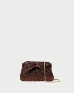 Loeffler Randall Rochelle Mocha Mini Bow Clutch