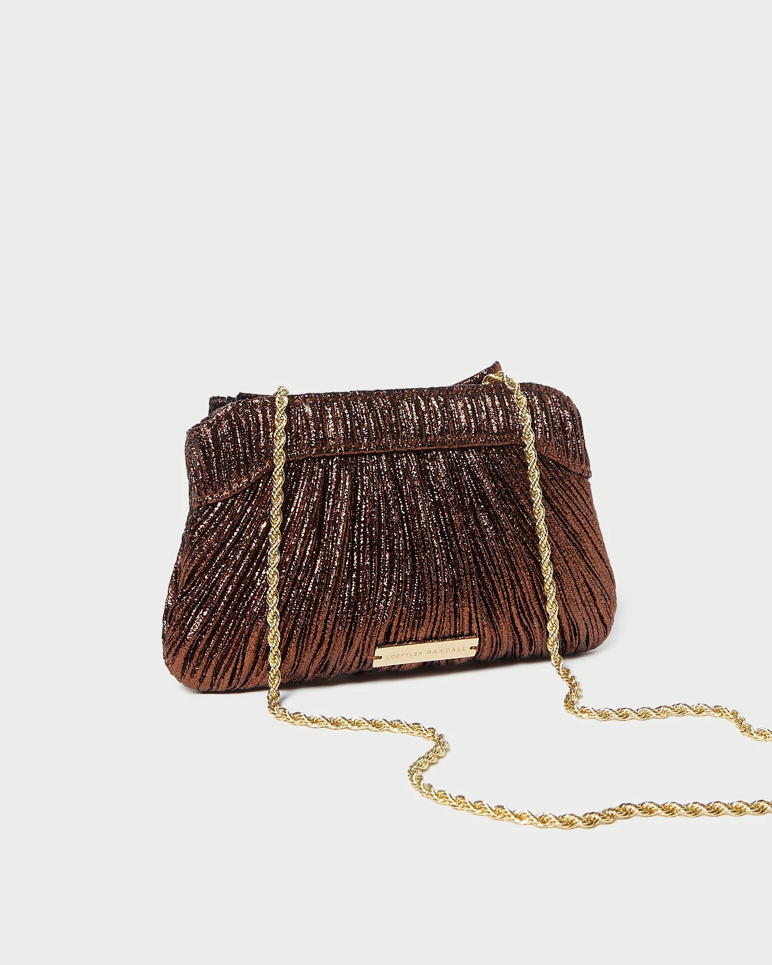 Loeffler Randall Rochelle Mocha Mini Bow Clutch 5 Loeffler Randall Rochelle Mocha Mini Bow Clutch - Image 3