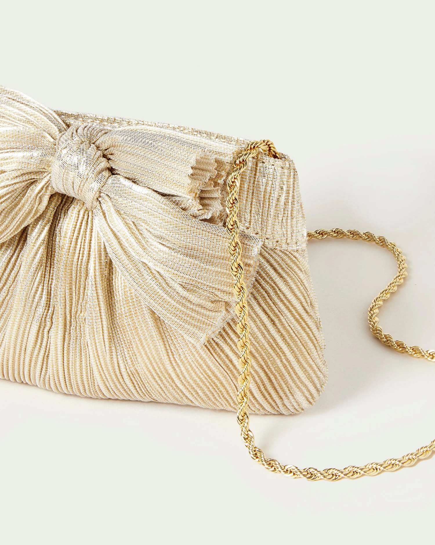 Loeffler Randall Rochelle Platinum Mini Bow Clutch 4 Loeffler Randall Rochelle Platinum Mini Bow Clutch - Image 2