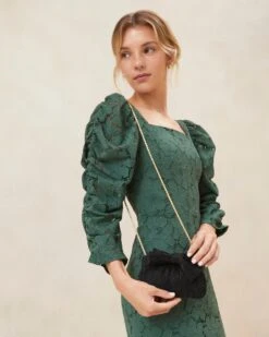 Loeffler Randall Rochelle Black Mini Bow Clutch 11 Loeffler Randall Rochelle Black Mini Bow Clutch -Loeffler Randall ROCHELLE PLFA BLACK 5