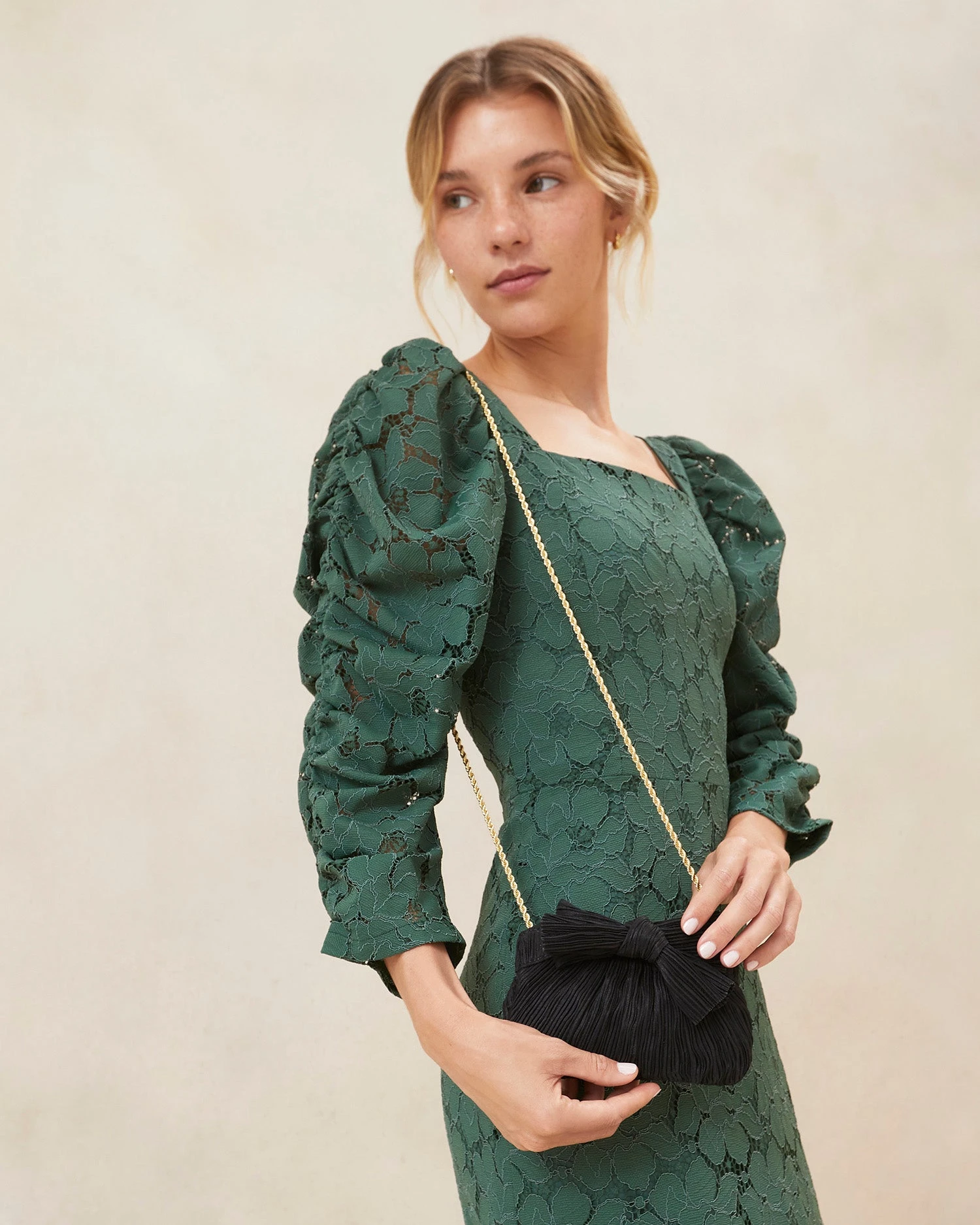 Loeffler Randall Rochelle Black Mini Bow Clutch 7 Loeffler Randall Rochelle Black Mini Bow Clutch - Image 5