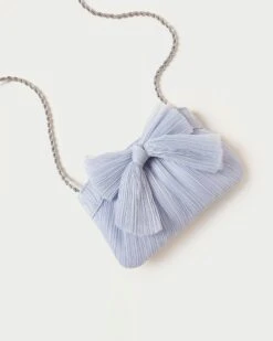 Loeffler Randall Rochelle Blue Mini Bow Clutch 9 Loeffler Randall Rochelle Blue Mini Bow Clutch -Loeffler Randall ROCHELLE PLFA BLUE 3