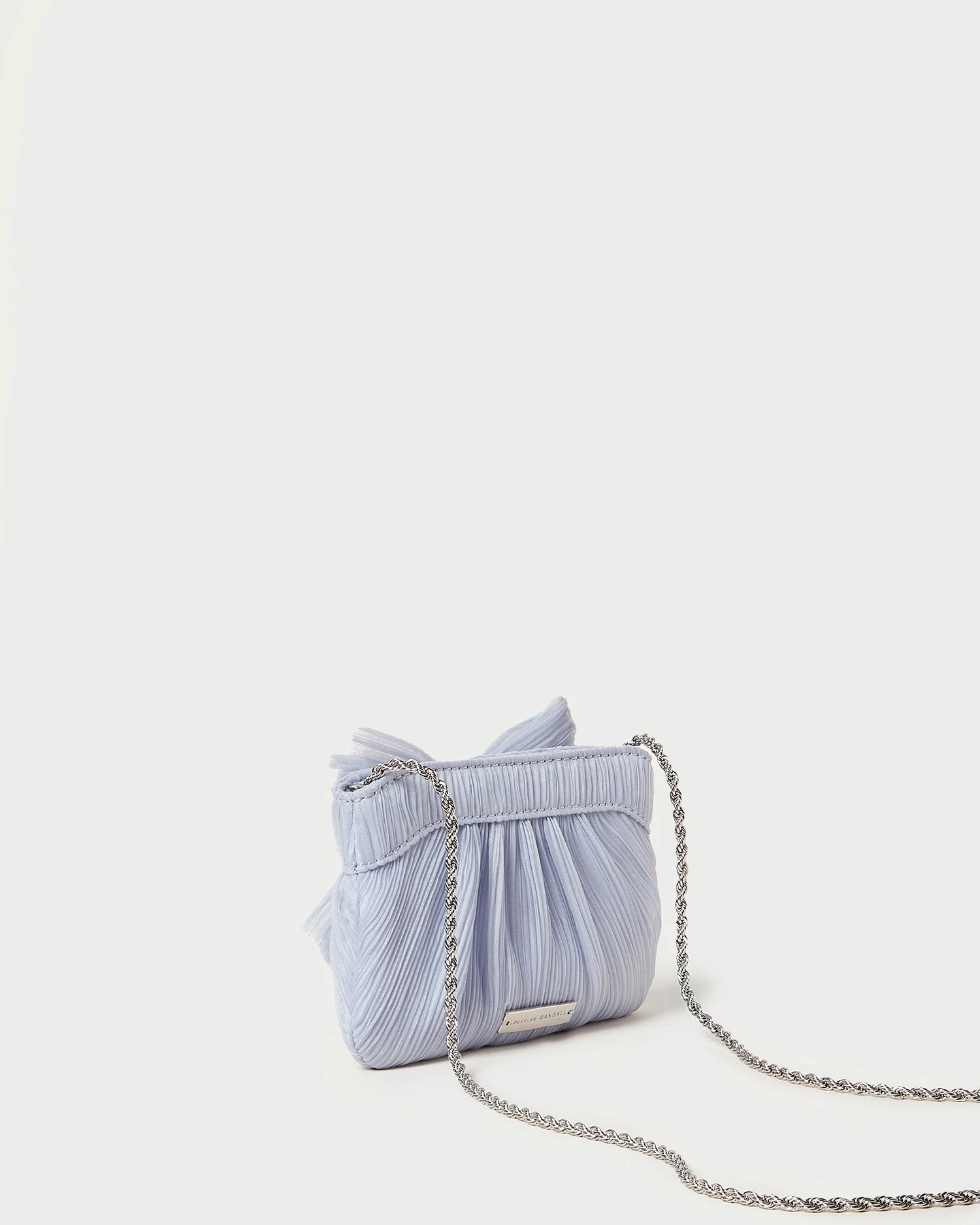 Loeffler Randall Rochelle Blue Mini Bow Clutch 6 Loeffler Randall Rochelle Blue Mini Bow Clutch - Image 4