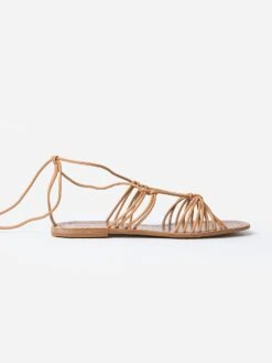 Loeffler Randall Women's Romy Lace-Up Sandal -Loeffler Randall ROMY NxHONEYNAPPAHONEYPLANKxAlt3 96166936