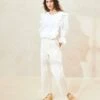 Loeffler Randall Roy Cream Carpenter Pant 2 Loeffler Randall Roy Cream Carpenter Pant -Loeffler Randall ROY N CREAM 011copy 4823db99 d03e 4c42 b847 ec53bb6039b2
