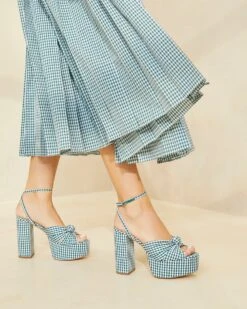 Loeffler Randall Roz Green Gingham Knot Platform 11 Loeffler Randall Roz Green Gingham Knot Platform -Loeffler Randall ROZ CTN MGRGI 008copy