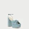 Loeffler Randall Roz Green Gingham Knot Platform 2 Loeffler Randall Roz Green Gingham Knot Platform -Loeffler Randall ROZ CTN MGRGI 1