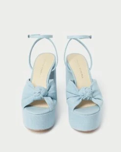 Loeffler Randall Roz Light Denim Knot Platform -Loeffler Randall ROZ DEN LTDEN 3