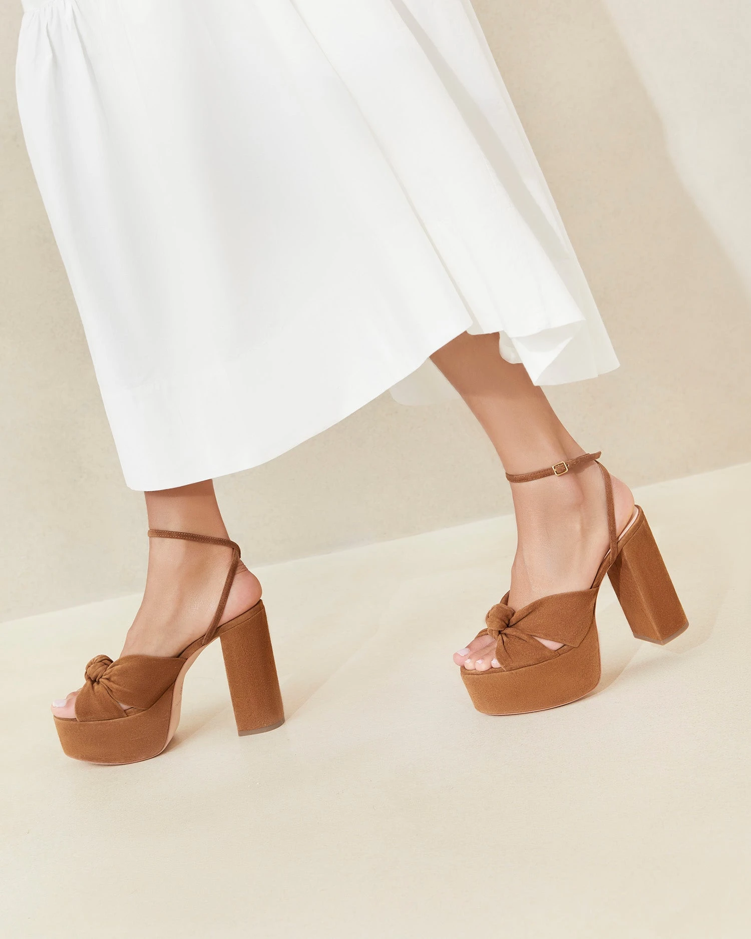 Loeffler Randall Roz Cacao Suede Knot Platform 7 Loeffler Randall Roz Cacao Suede Knot Platform - Image 5