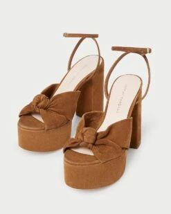 Loeffler Randall Roz Cacao Suede Knot Platform 9 Loeffler Randall Roz Cacao Suede Knot Platform -Loeffler Randall ROZ KS CACAO 3 1