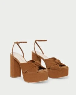Loeffler Randall Roz Cacao Suede Knot Platform 10 Loeffler Randall Roz Cacao Suede Knot Platform -Loeffler Randall ROZ KS CACAO 4 1