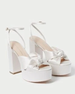 Loeffler Randall Roz Cream Knot Platform 10 Loeffler Randall Roz Cream Knot Platform -Loeffler Randall ROZ SATN CREAM 4 1