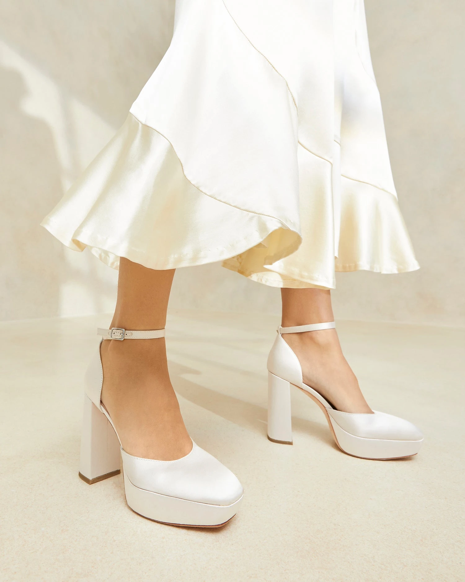 Loeffler Randall Selina Cream Closed-Toe Platform 7 Loeffler Randall Selina Cream Closed-Toe Platform - Image 5