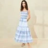 Loeffler Randall Shireen Blue Stripe Broderie Skirt 2 Loeffler Randall Shireen Blue Stripe Broderie Skirt -Loeffler Randall SHIREEN CTN BLCRE 012copy