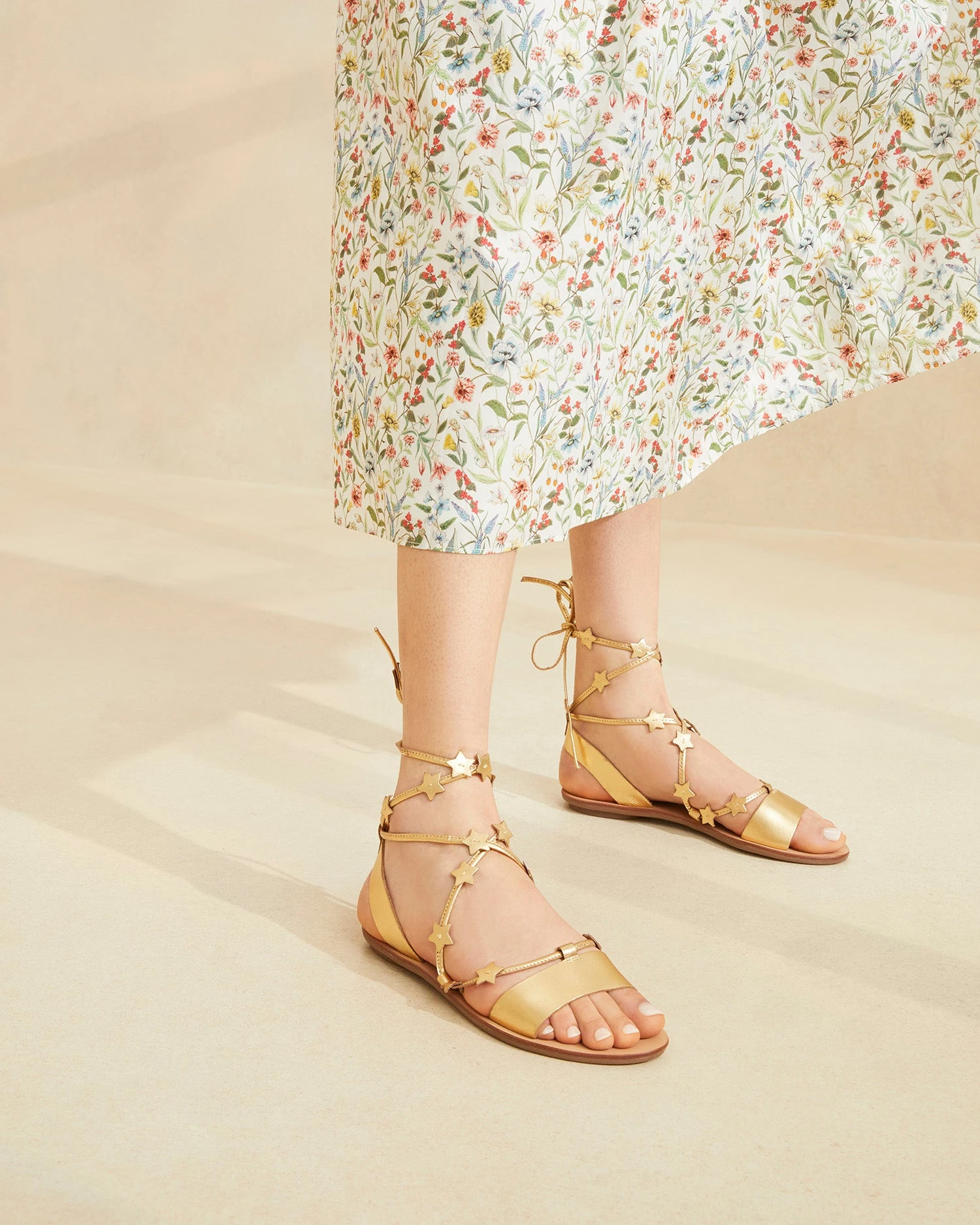 Loeffler Randall Starla Gold Wrap Sandal 7 Loeffler Randall Starla Gold Wrap Sandal - Image 5