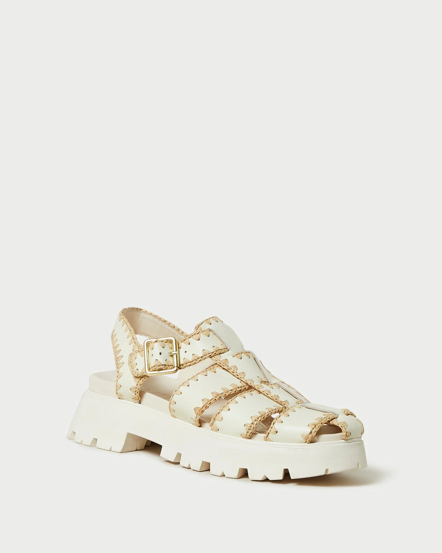 Loeffler Randall Talia Cream/Natural Caged Sandal 3 Loeffler Randall Talia Cream/Natural Caged Sandal