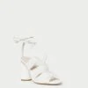 Loeffler Randall Teresa Pearl Pleated Lace-Up Sandal 2 Loeffler Randall Teresa Pearl Pleated Lace-Up Sandal -Loeffler Randall TERESA PLFV PEARL 1 1