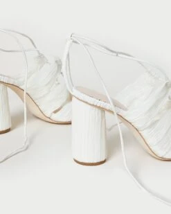 Loeffler Randall Teresa Pearl Pleated Lace-Up Sandal 10 Loeffler Randall Teresa Pearl Pleated Lace-Up Sandal -Loeffler Randall TERESA PLFV PEARL 4 1
