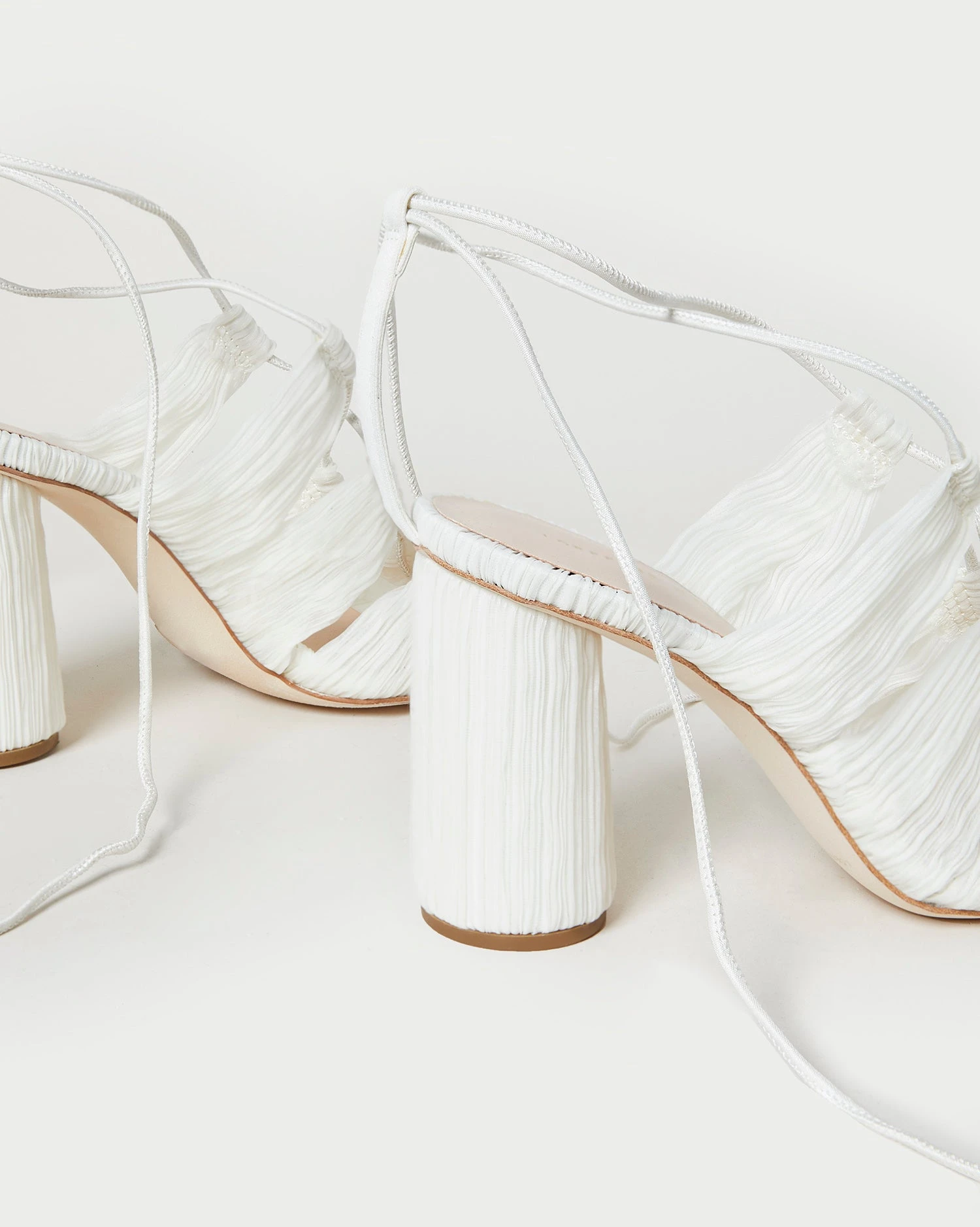 Loeffler Randall Teresa Pearl Pleated Lace-Up Sandal 6 Loeffler Randall Teresa Pearl Pleated Lace-Up Sandal - Image 4
