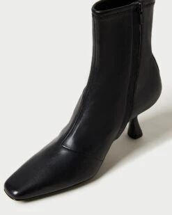 Loeffler Randall Thandy Black Curved Heel Bootie 9 Loeffler Randall Thandy Black Curved Heel Bootie -Loeffler Randall THANDY N BLACK 3