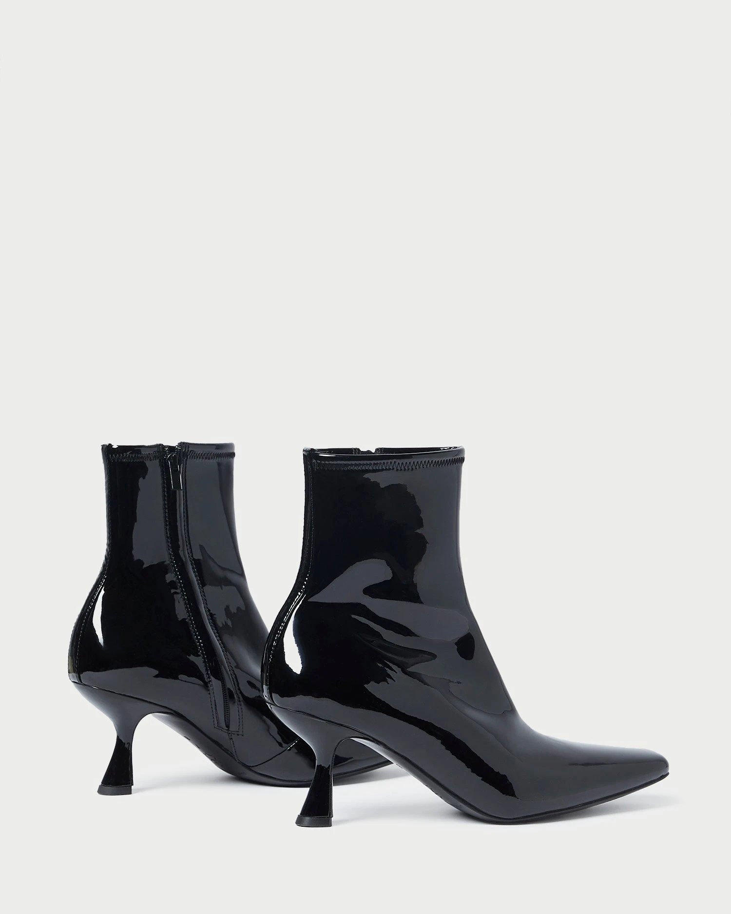 Loeffler Randall Thandy Black Leather Curved Bootie 6 Loeffler Randall Thandy Black Leather Curved Bootie - Image 4