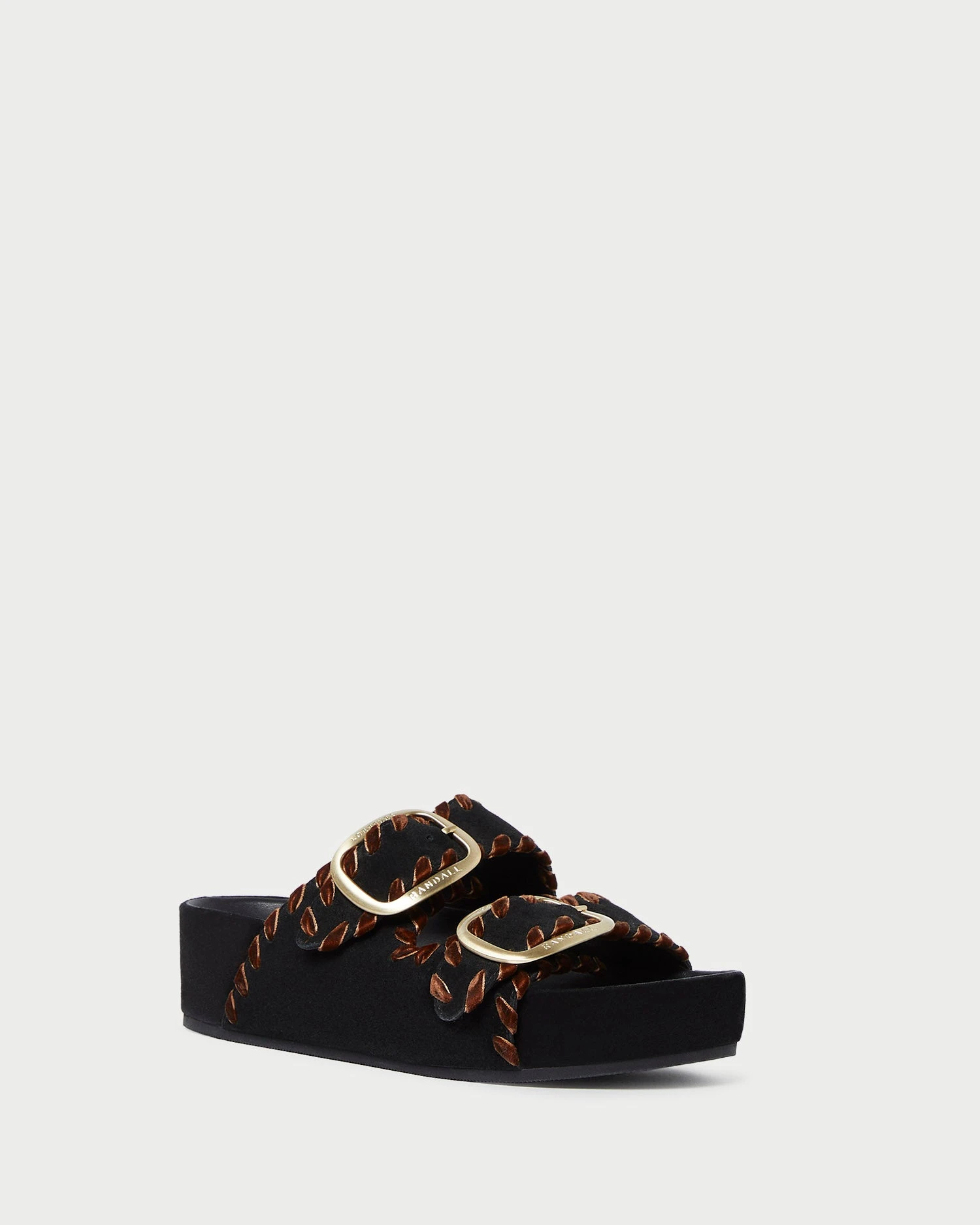 Loeffler Randall Theo Black/Sienna Footbed Sandal 3 Loeffler Randall Theo Black/Sienna Footbed Sandal