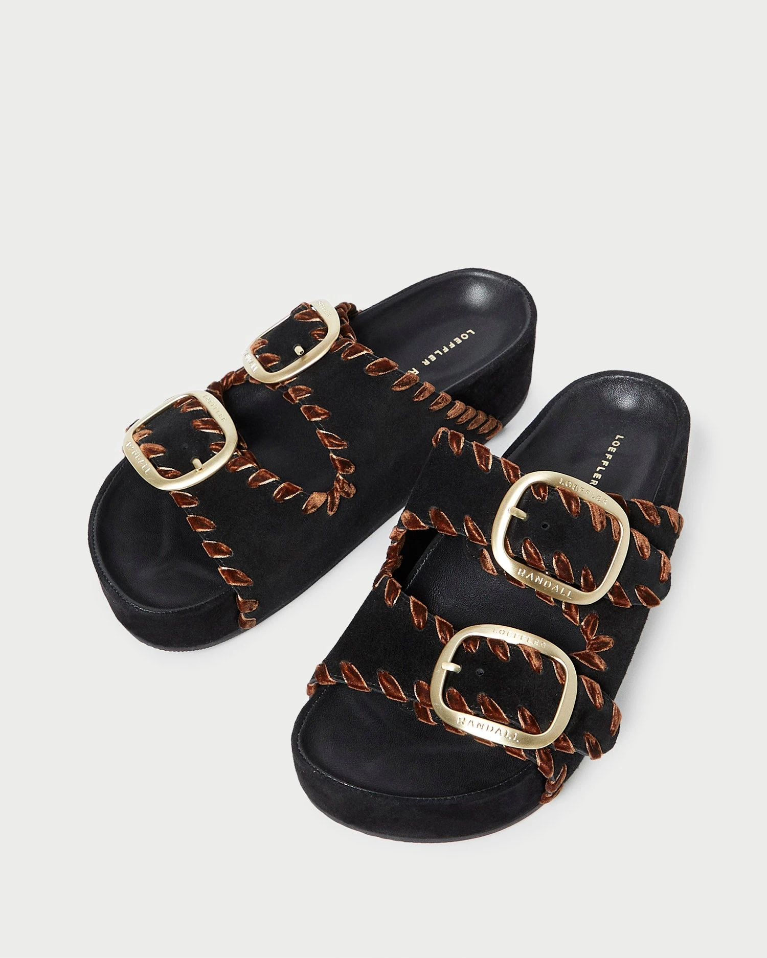 Loeffler Randall Theo Black/Sienna Footbed Sandal 5 Loeffler Randall Theo Black/Sienna Footbed Sandal - Image 3