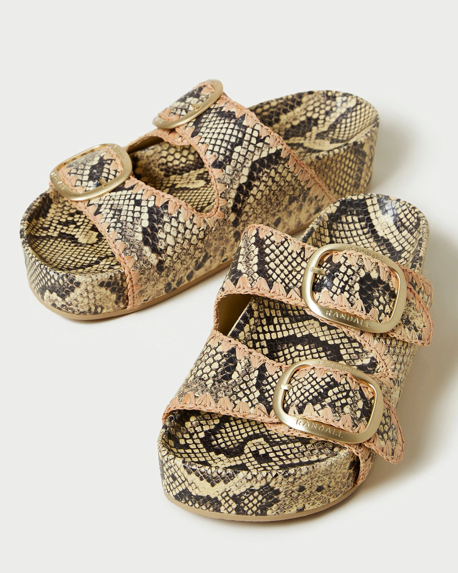 Loeffler Randall Theo Bone/Pink Footbed Sandal 5 Loeffler Randall Theo Bone/Pink Footbed Sandal - Image 3