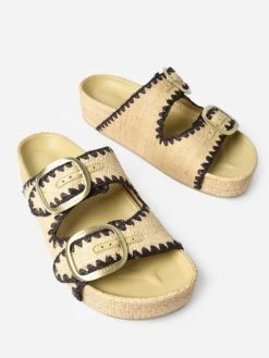 Loeffler Randall Women's Theo Sandal -Loeffler Randall THEO RxNATURALSTRAWDARKBROWNSTRAWxAlt3 96166706