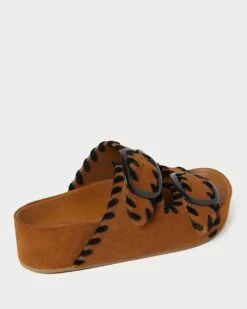 Loeffler Randall Theo Cacao/Black Footbed Sandal 10 Loeffler Randall Theo Cacao/Black Footbed Sandal -Loeffler Randall THEO SSVL CABLK 4