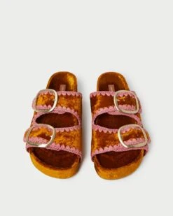 Loeffler Randall Theo Ochre/Blush Footbed Sandal 9 Loeffler Randall Theo Ochre/Blush Footbed Sandal -Loeffler Randall THEO VLR OCHBL 3