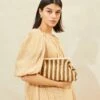 Loeffler Randall Trudie Natural/Brown Frame Clutch 1 Loeffler Randall Trudie Natural/Brown Frame Clutch -Loeffler Randall TRUDIE CR NATBN 016copy