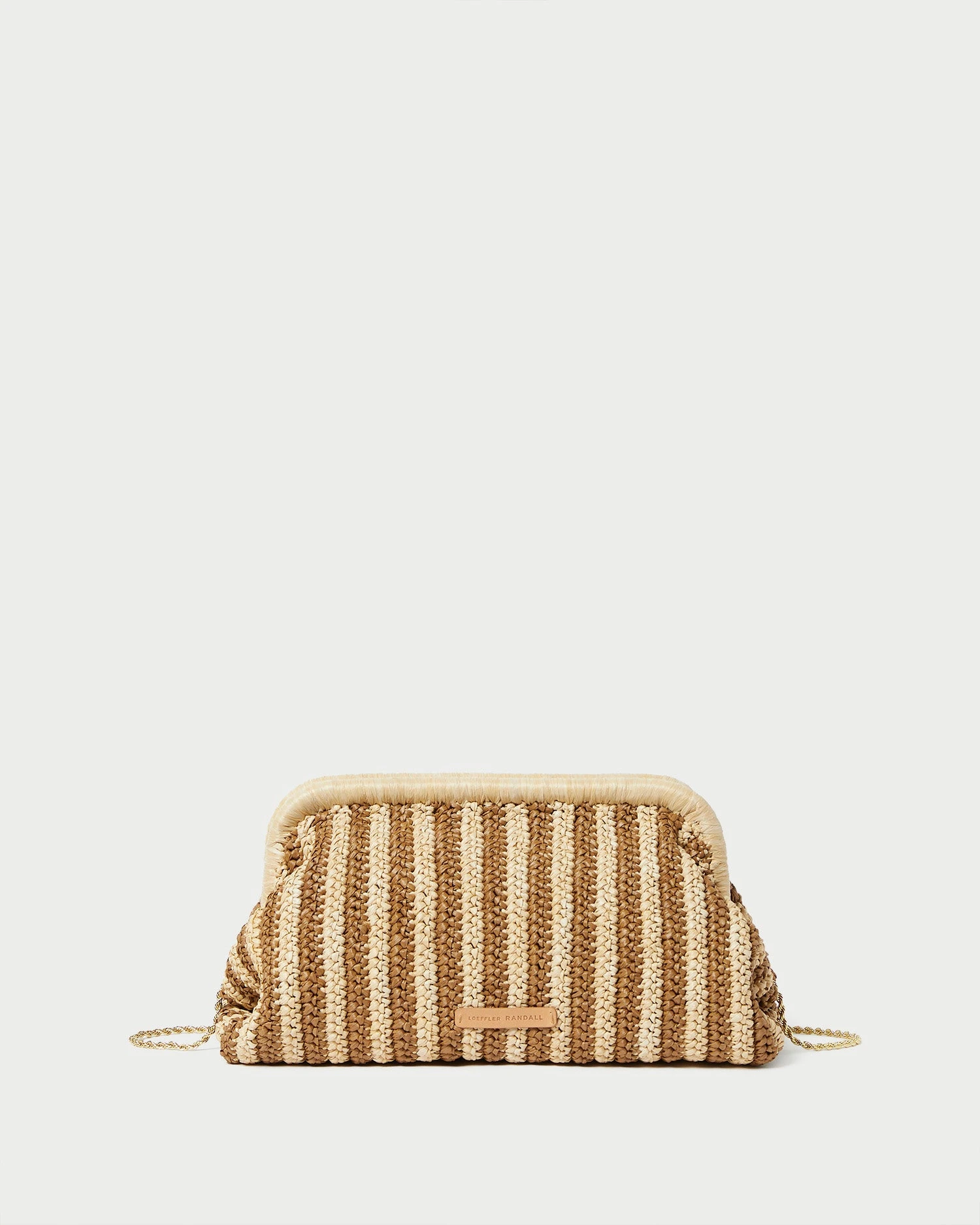 Loeffler Randall Trudie Natural/Brown Frame Clutch 4 Loeffler Randall Trudie Natural/Brown Frame Clutch - Image 2