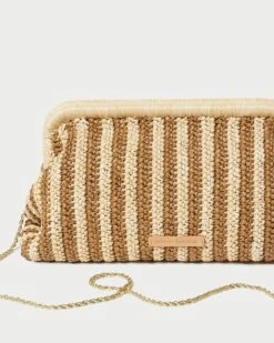 Loeffler Randall Trudie Natural/Brown Frame Clutch 11 Loeffler Randall Trudie Natural/Brown Frame Clutch -Loeffler Randall TRUDIE CR NATBN 4