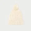 Loeffler Randall Ava Cream Knit Pompom Hat 2 Loeffler Randall Ava Cream Knit Pompom Hat -Loeffler Randall VA WO CREAM 1