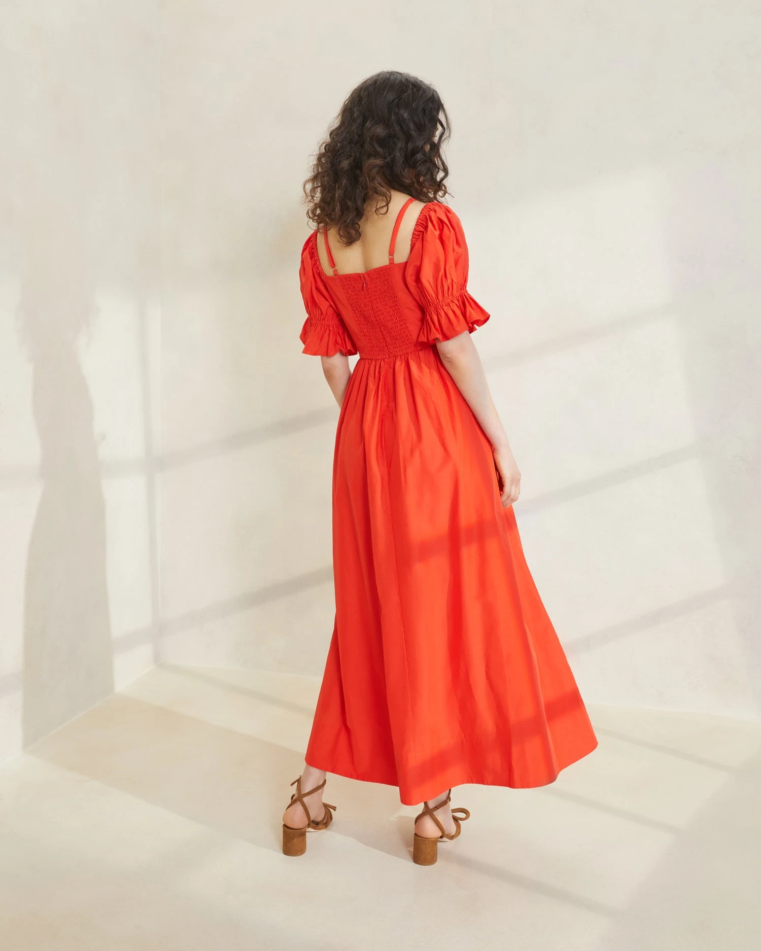 Loeffler Randall Yael Poppy Gathered Bodice Dress 5 Loeffler Randall Yael Poppy Gathered Bodice Dress - Image 3