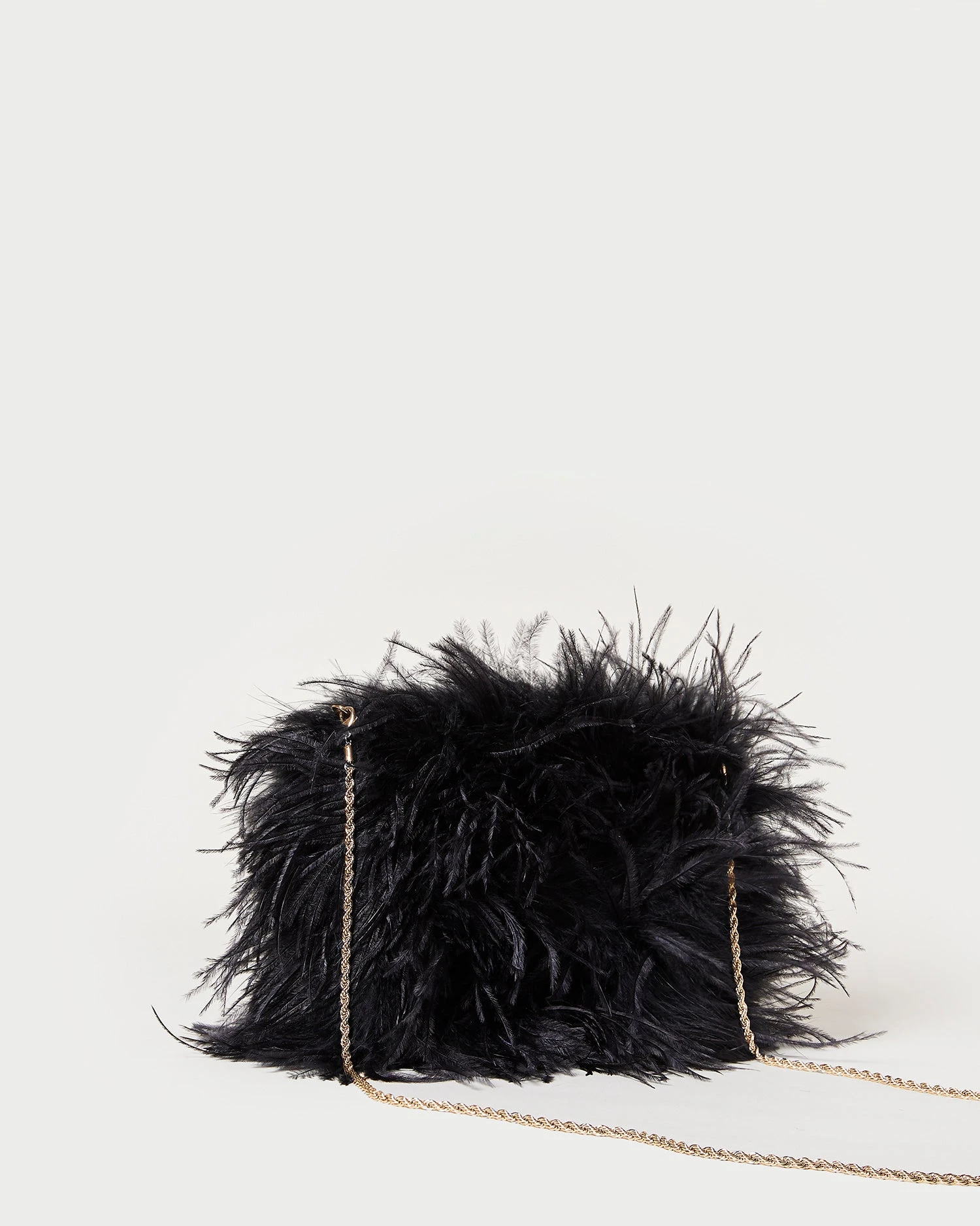 Loeffler Randall Zahara Black Mini Feather Pouch 4 Loeffler Randall Zahara Black Mini Feather Pouch - Image 2