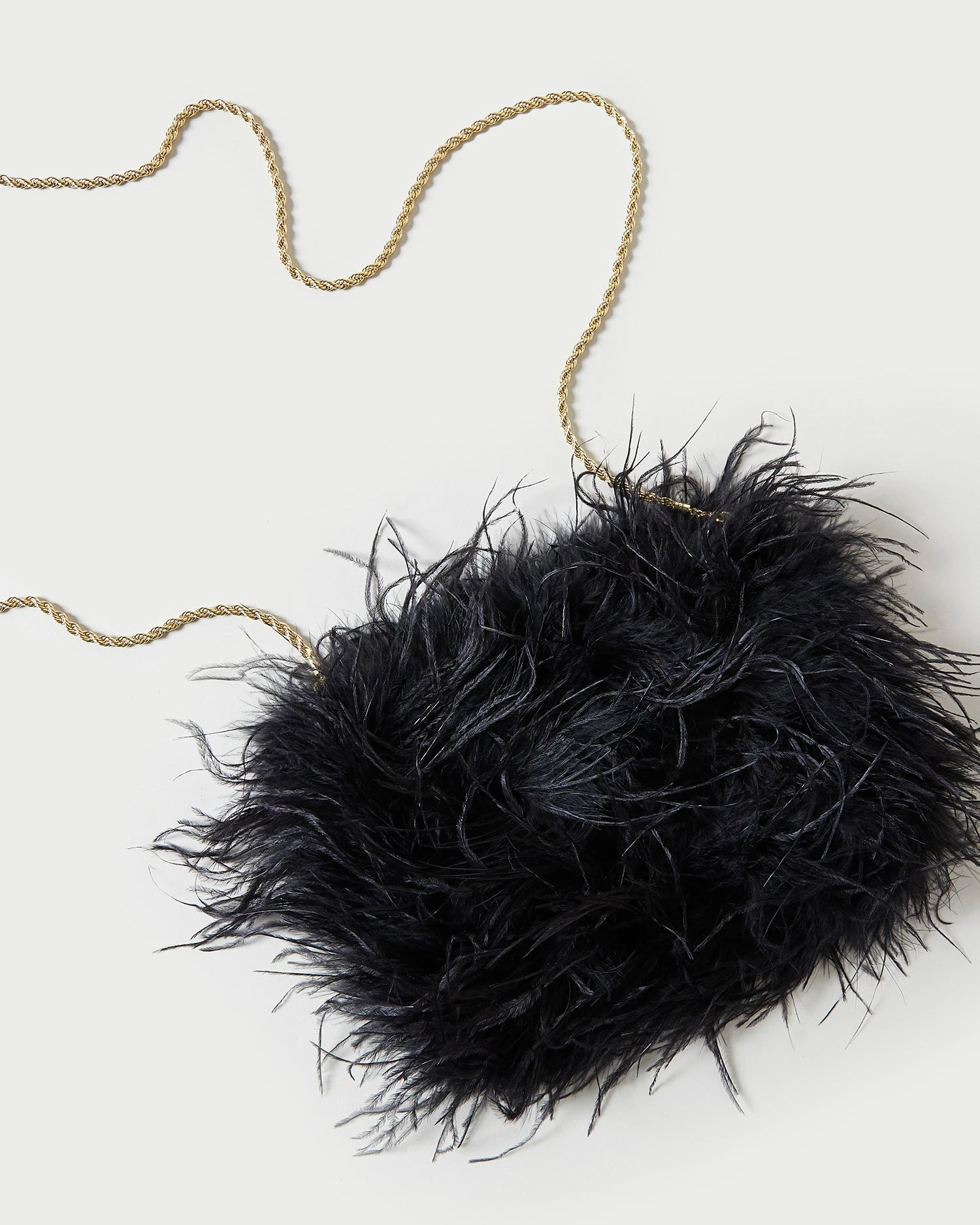 Loeffler Randall Zahara Black Mini Feather Pouch 5 Loeffler Randall Zahara Black Mini Feather Pouch - Image 3