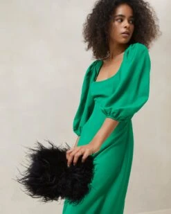 Loeffler Randall Zahara Black Mini Feather Pouch 11 Loeffler Randall Zahara Black Mini Feather Pouch -Loeffler Randall ZAHARA FE BLACK 5