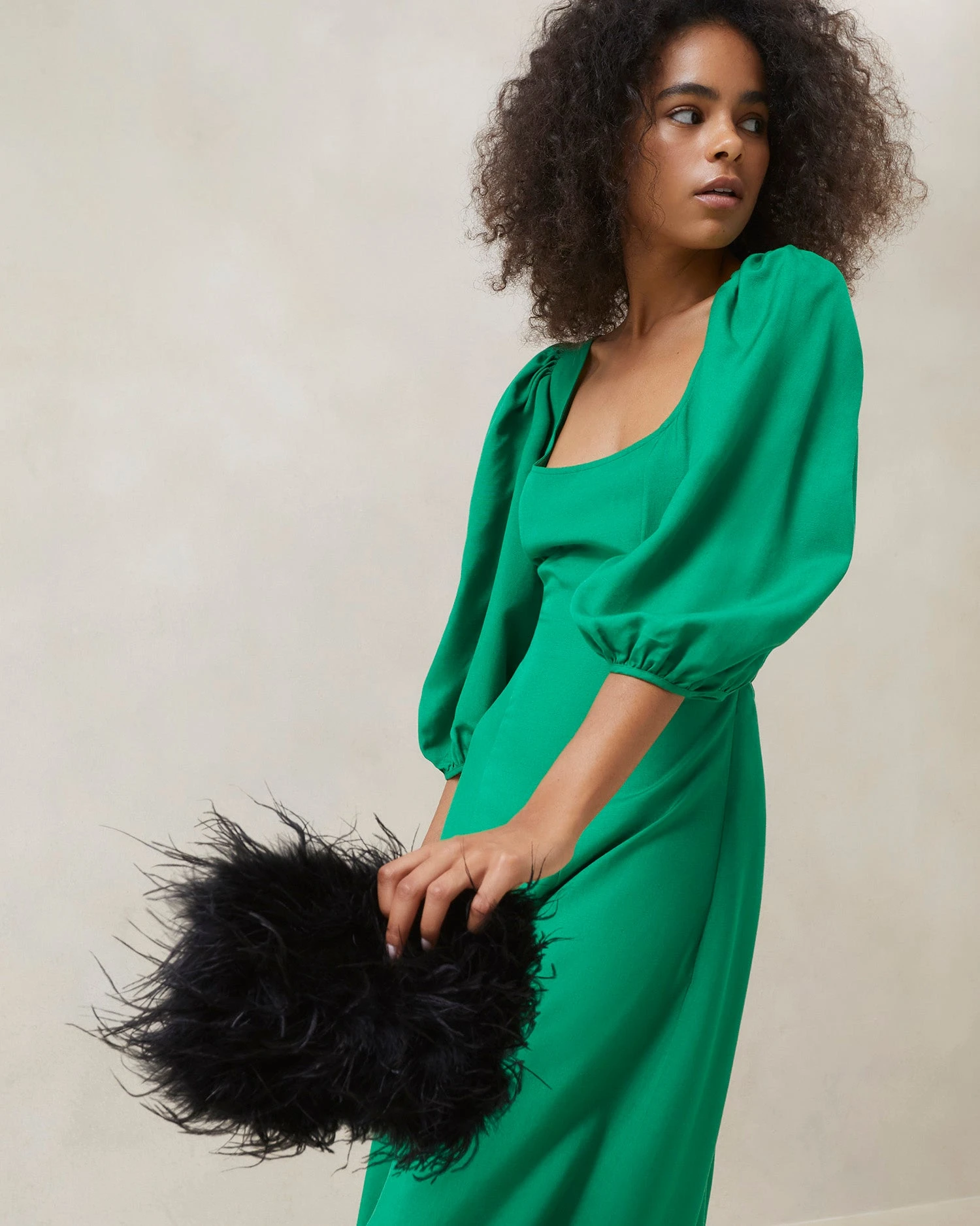 Loeffler Randall Zahara Black Mini Feather Pouch 7 Loeffler Randall Zahara Black Mini Feather Pouch - Image 5