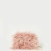 Loeffler Randall Zahara Blush Mini Feather Pouch 2 Loeffler Randall Zahara Blush Mini Feather Pouch -Loeffler Randall ZAHARA FE BLUSH 1