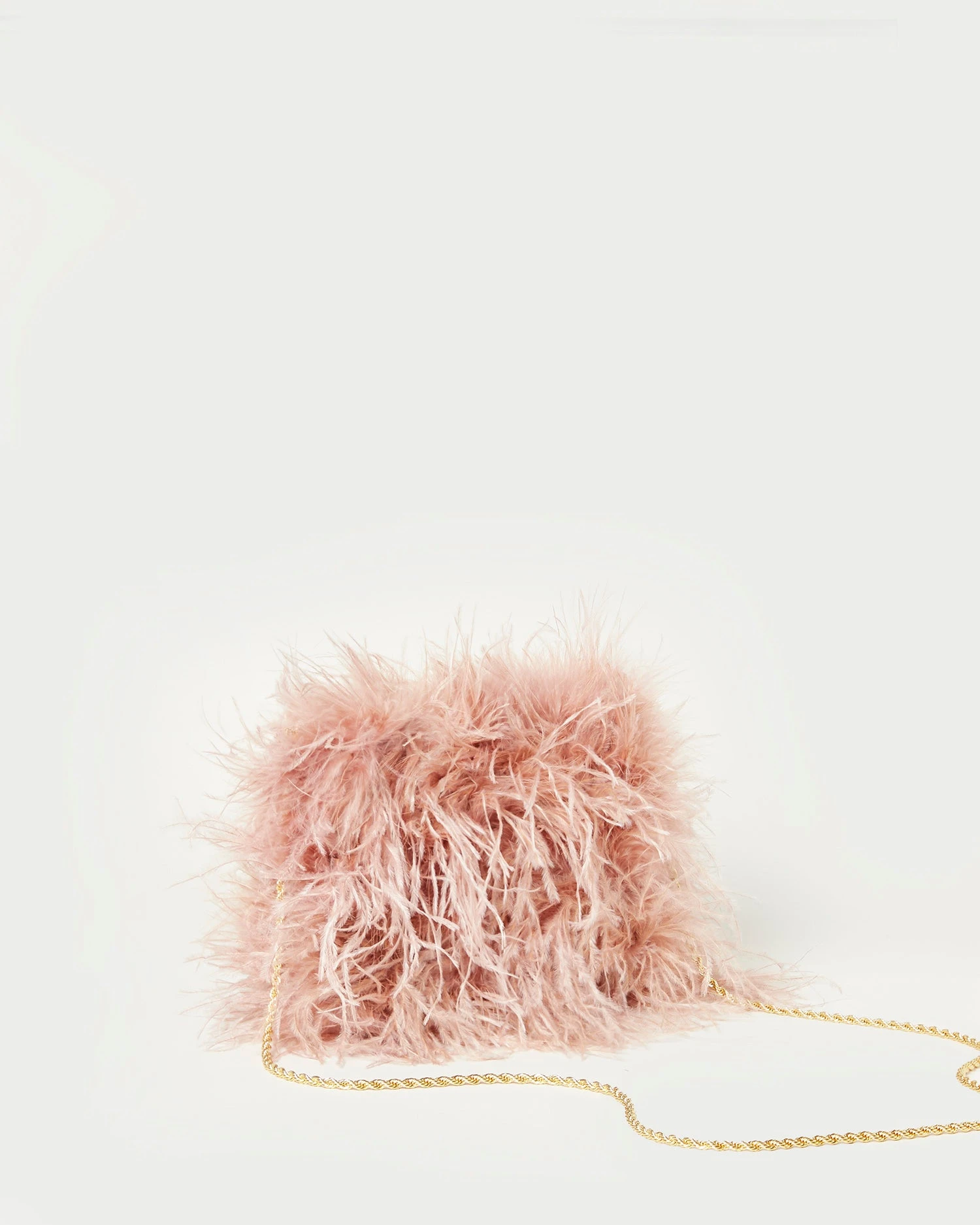 Loeffler Randall Zahara Blush Mini Feather Pouch 4 Loeffler Randall Zahara Blush Mini Feather Pouch - Image 2
