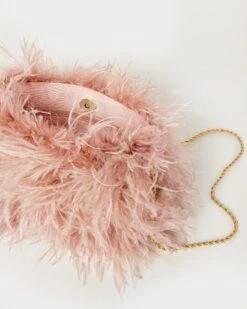 Loeffler Randall Zahara Blush Mini Feather Pouch 7 Loeffler Randall Zahara Blush Mini Feather Pouch -Loeffler Randall ZAHARA FE BLUSH 4