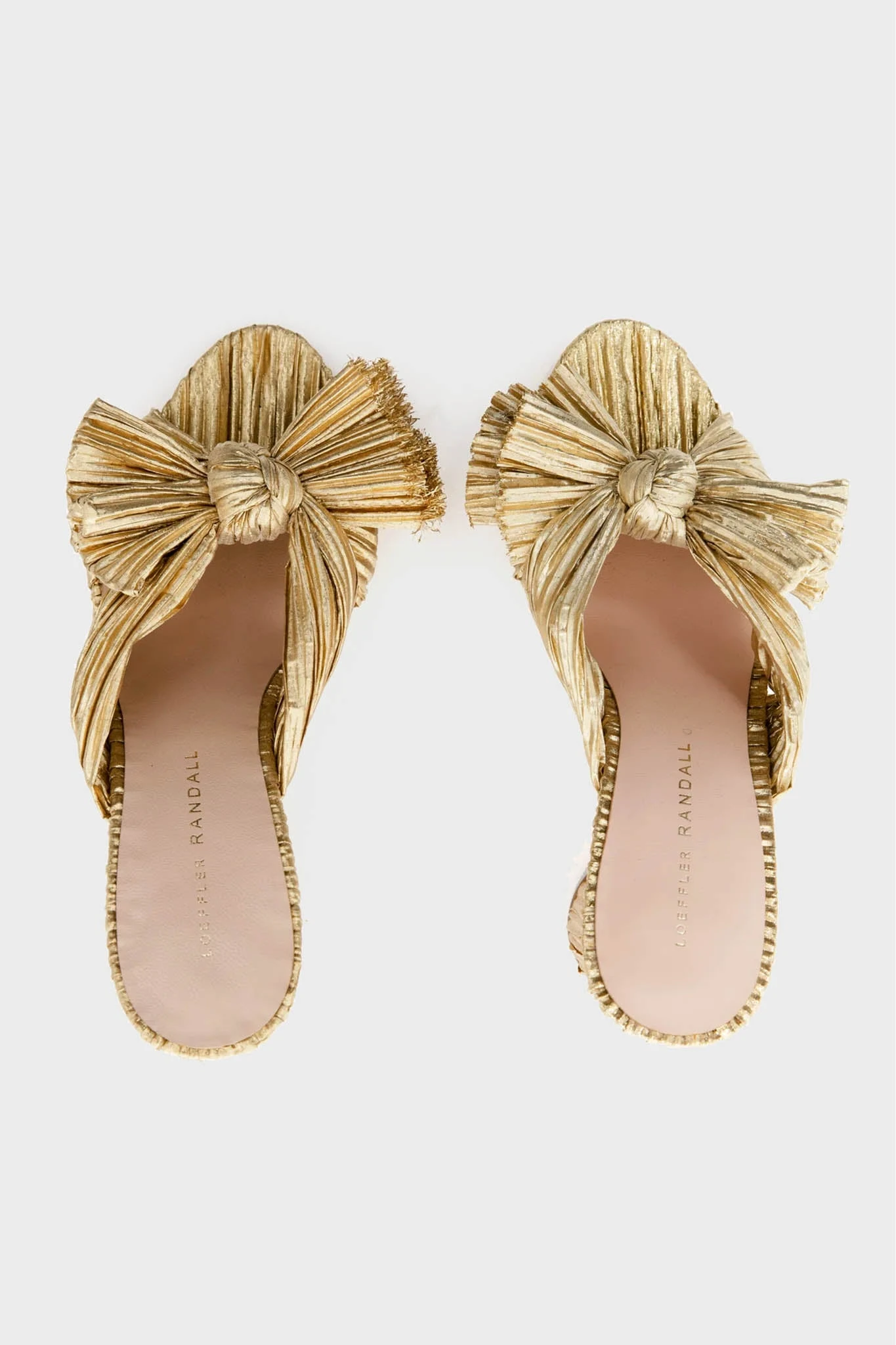 Loeffler Randall Gold Penny Knot Mules 7 Loeffler Randall Gold Penny Knot Mules - Image 5