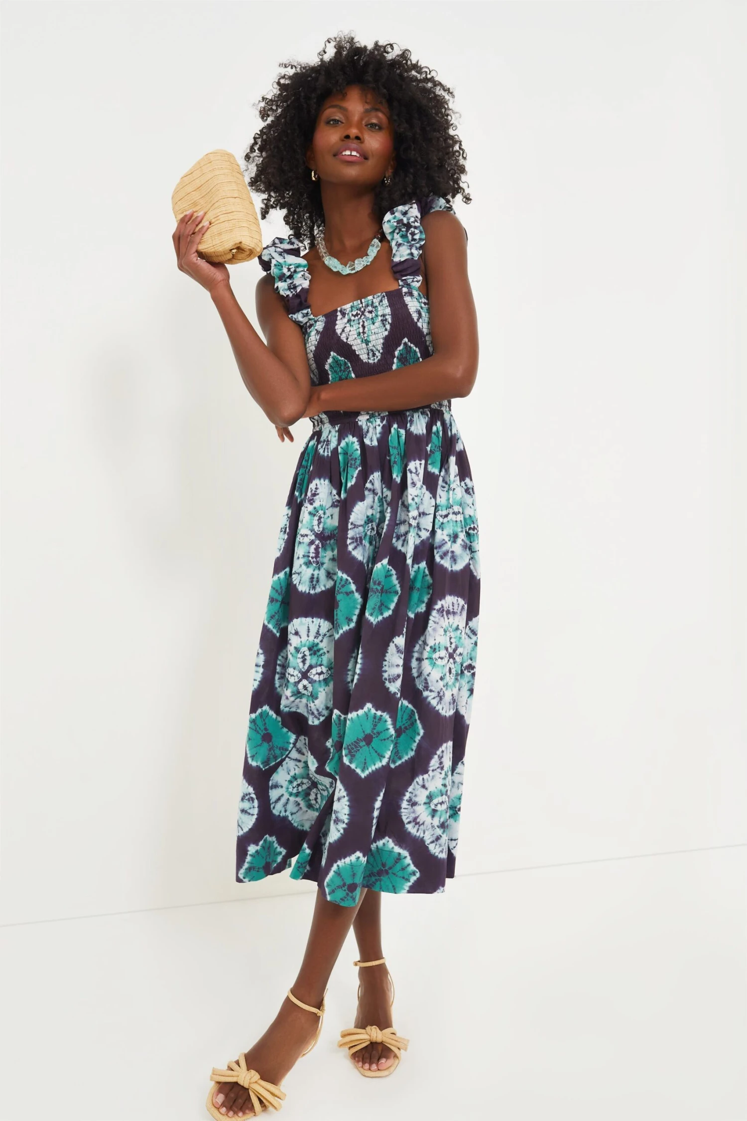 Loeffler Randall Natural Straw Mikel Mid Heel Bow Sandal 9 Loeffler Randall Natural Straw Mikel Mid Heel Bow Sandal - Image 7