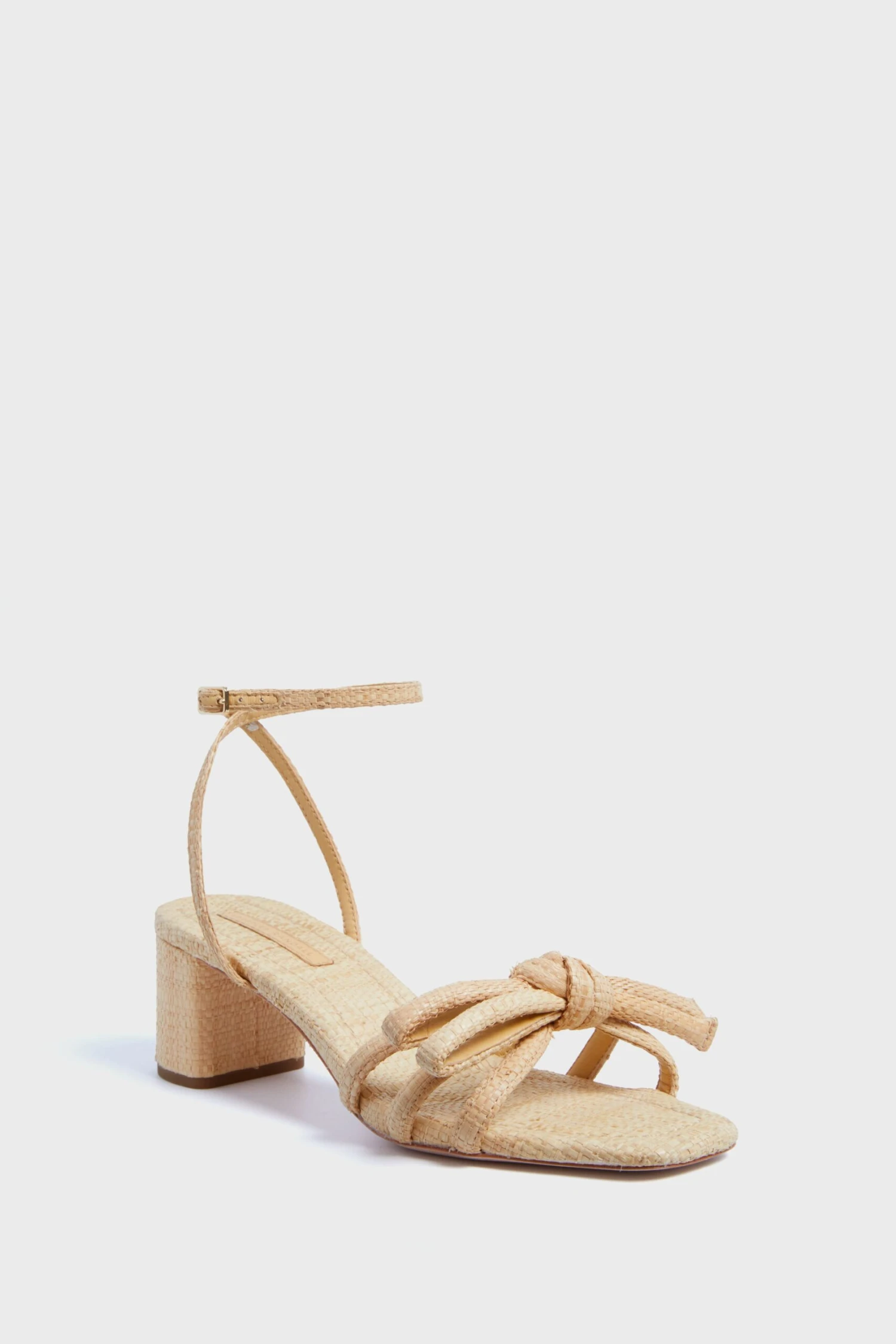 Loeffler Randall Natural Straw Mikel Mid Heel Bow Sandal 3 Loeffler Randall Natural Straw Mikel Mid Heel Bow Sandal