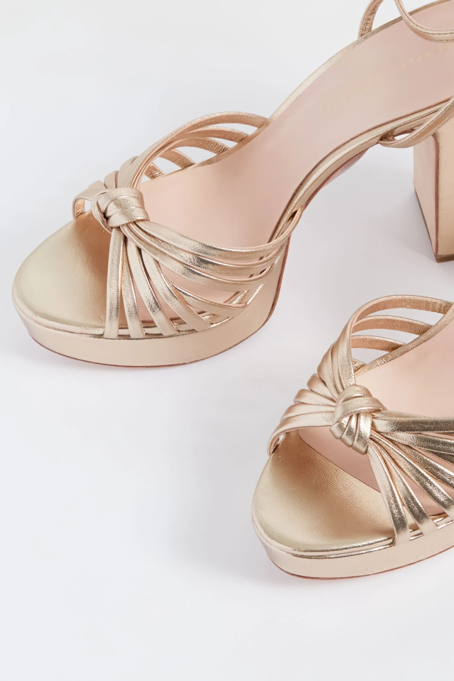 Loeffler Randall Champagne Nappa Rivka Platform Heels 6 Loeffler Randall Champagne Nappa Rivka Platform Heels - Image 4