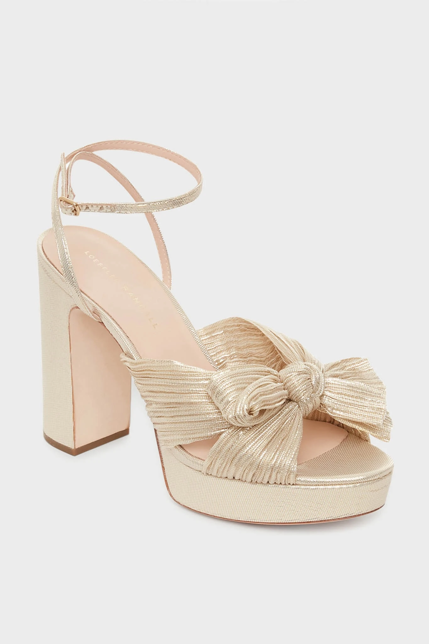 Loeffler Randall Platinum Lame Natalia Heels 3 Loeffler Randall Platinum Lame Natalia Heels