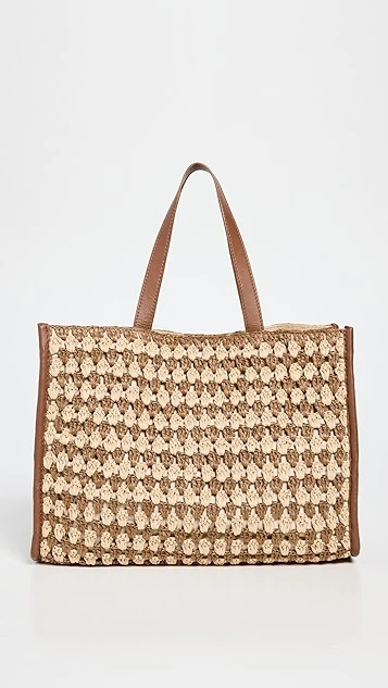 Loeffler Randall Pia Crochet Raffia Tote 3 Loeffler Randall Pia Crochet Raffia Tote